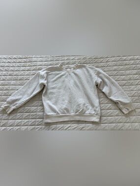 Kid’s Crewneck Sprinkle Speckled Sweatshirt in Cream